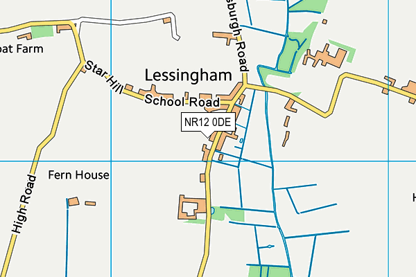 NR12 0DE map - OS VectorMap District (Ordnance Survey)