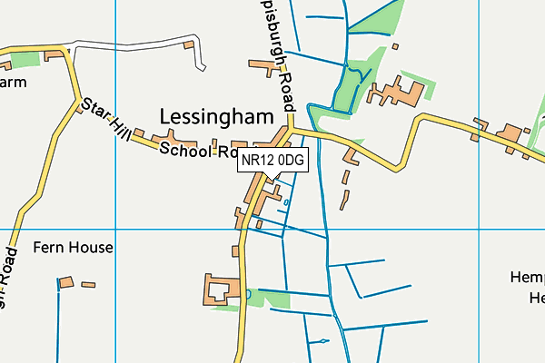 NR12 0DG map - OS VectorMap District (Ordnance Survey)