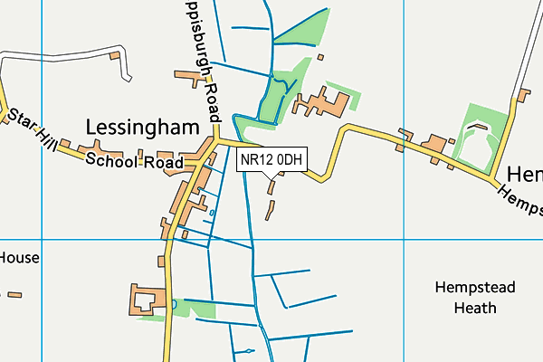 NR12 0DH map - OS VectorMap District (Ordnance Survey)