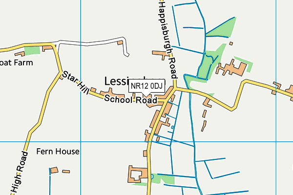 All Saints School map (NR12 0DJ) - OS VectorMap District (Ordnance Survey)