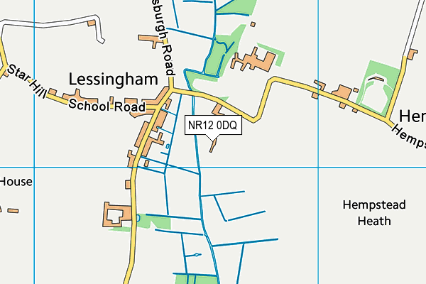 NR12 0DQ map - OS VectorMap District (Ordnance Survey)