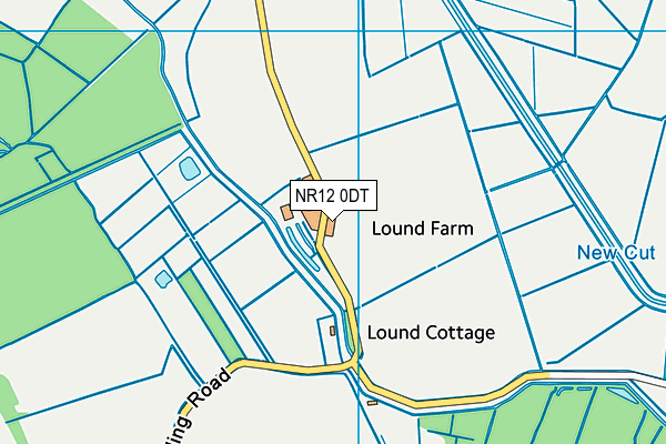 NR12 0DT map - OS VectorMap District (Ordnance Survey)