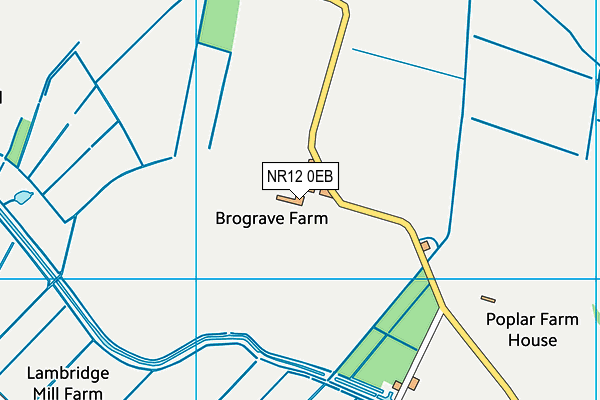 NR12 0EB map - OS VectorMap District (Ordnance Survey)