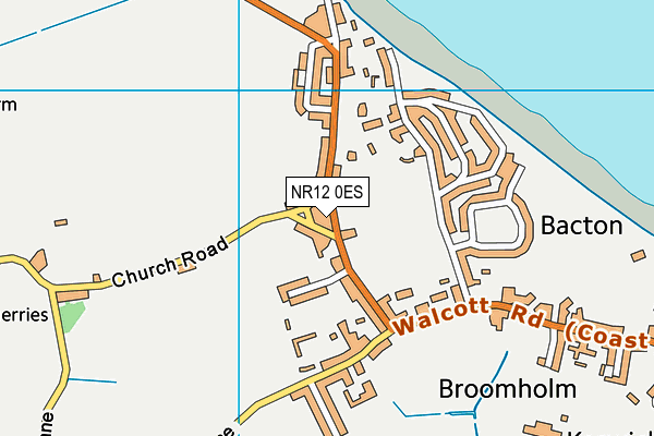 NR12 0ES map - OS VectorMap District (Ordnance Survey)