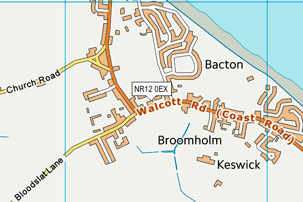 NR12 0EX map - OS VectorMap District (Ordnance Survey)