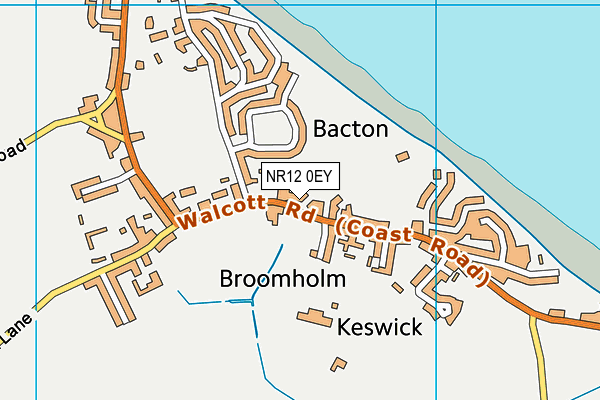 Bacton Primary School map (NR12 0EY) - OS VectorMap District (Ordnance Survey)