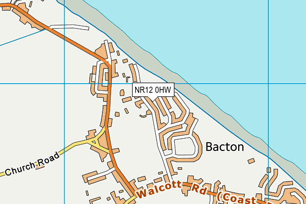 NR12 0HW map - OS VectorMap District (Ordnance Survey)