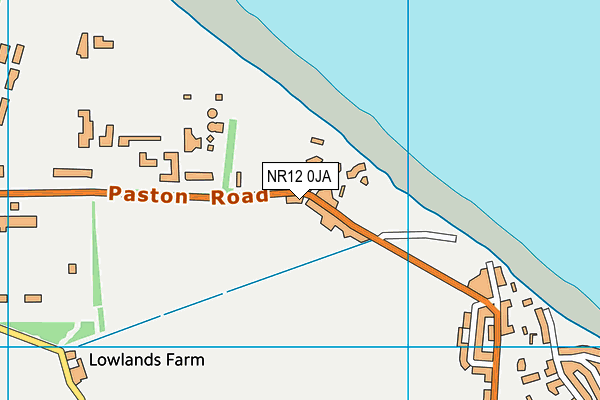 NR12 0JA map - OS VectorMap District (Ordnance Survey)