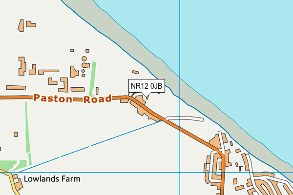 NR12 0JB map - OS VectorMap District (Ordnance Survey)