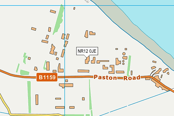 NR12 0JE map - OS VectorMap District (Ordnance Survey)