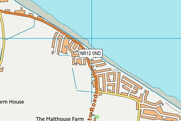 NR12 0ND map - OS VectorMap District (Ordnance Survey)