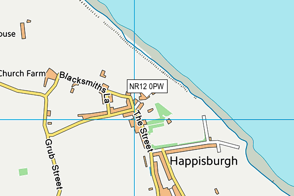 NR12 0PW map - OS VectorMap District (Ordnance Survey)