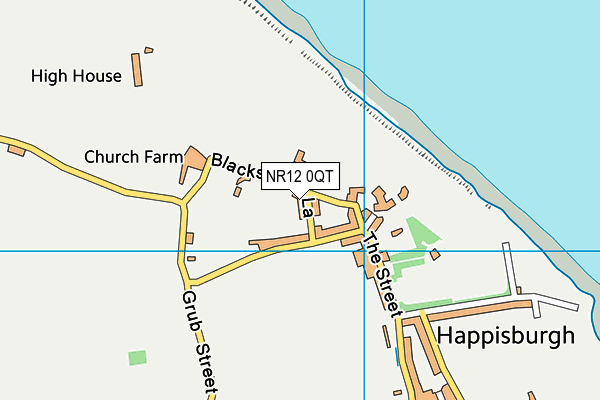 Happisburgh Playing Fields map (NR12 0QT) - OS VectorMap District (Ordnance Survey)