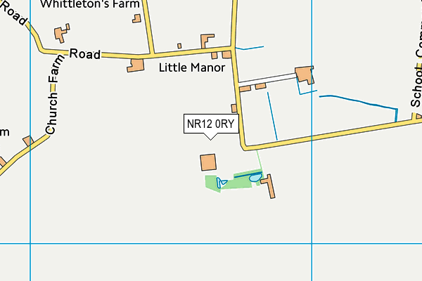 NR12 0RY map - OS VectorMap District (Ordnance Survey)