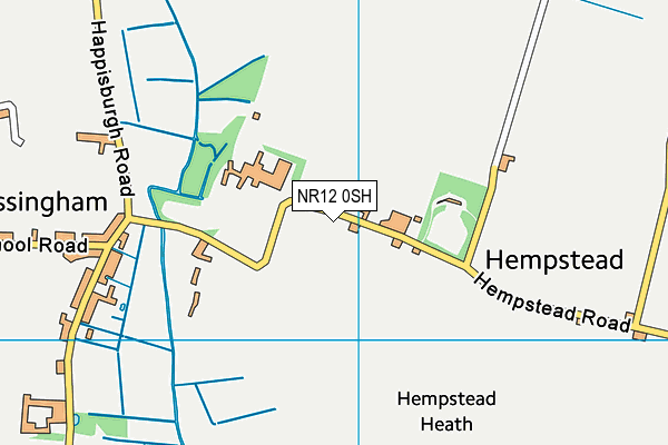 NR12 0SH map - OS VectorMap District (Ordnance Survey)