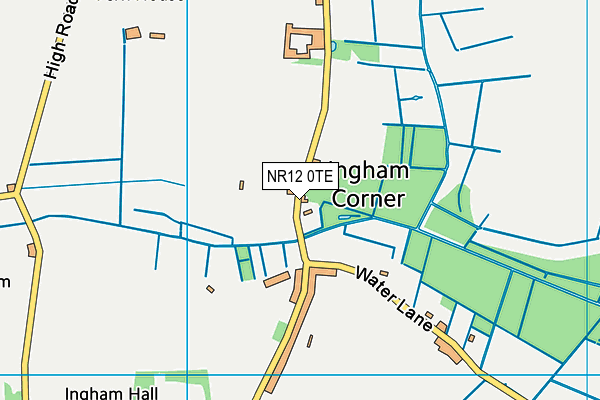 NR12 0TE map - OS VectorMap District (Ordnance Survey)