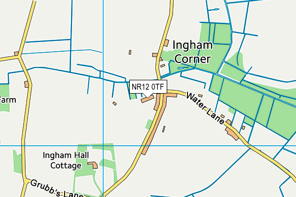 NR12 0TF map - OS VectorMap District (Ordnance Survey)