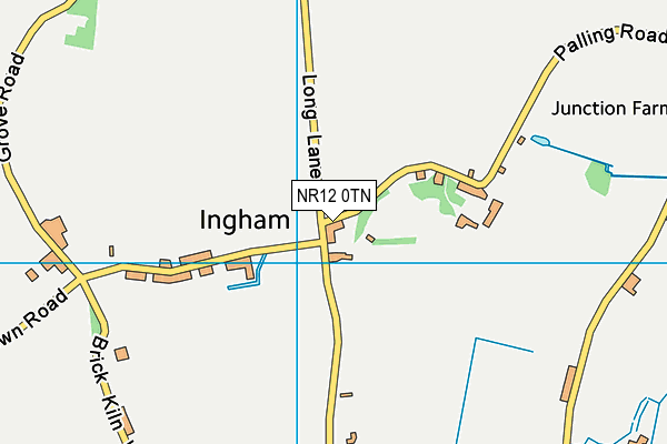 Norwich Cricket Club (Ingham Ground) map (NR12 0TN) - OS VectorMap District (Ordnance Survey)