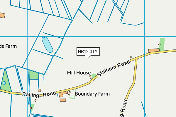 NR12 0TY map - OS VectorMap District (Ordnance Survey)