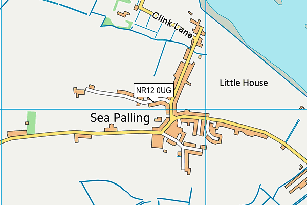 NR12 0UG map - OS VectorMap District (Ordnance Survey)