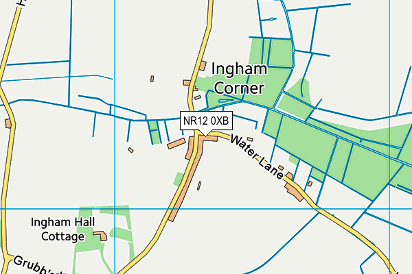 NR12 0XB map - OS VectorMap District (Ordnance Survey)