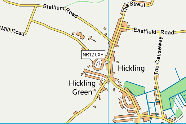 NR12 0XH map - OS VectorMap District (Ordnance Survey)