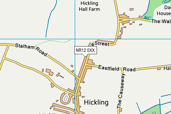 Hickling CofE VC Infant School map (NR12 0XX) - OS VectorMap District (Ordnance Survey)