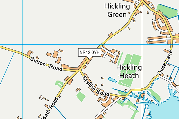 NR12 0YH map - OS VectorMap District (Ordnance Survey)