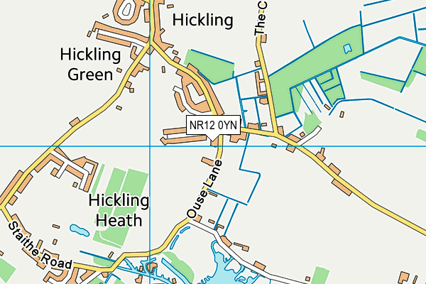 NR12 0YN map - OS VectorMap District (Ordnance Survey)