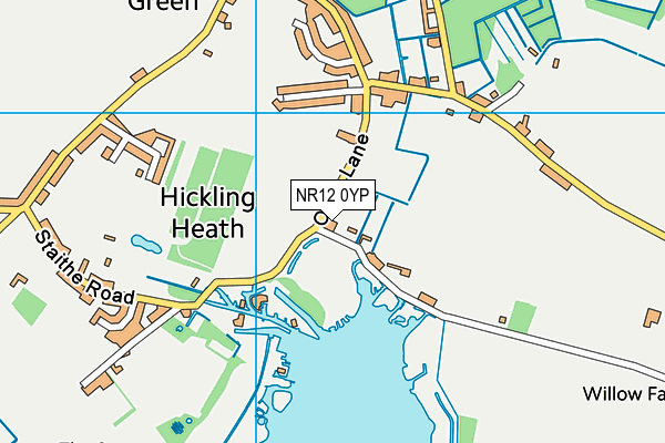 NR12 0YP map - OS VectorMap District (Ordnance Survey)