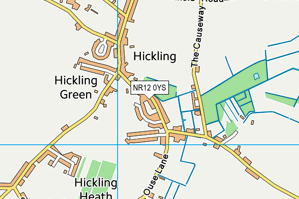 NR12 0YS map - OS VectorMap District (Ordnance Survey)