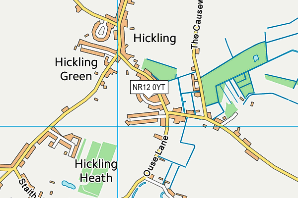 NR12 0YT map - OS VectorMap District (Ordnance Survey)