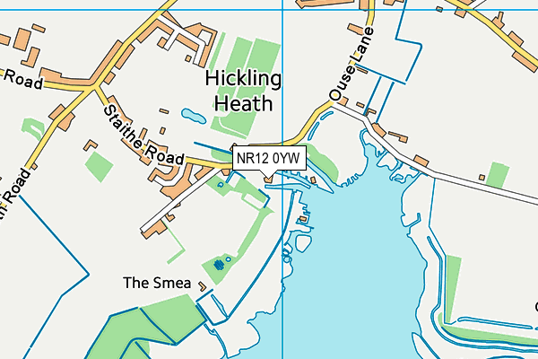 NR12 0YW map - OS VectorMap District (Ordnance Survey)