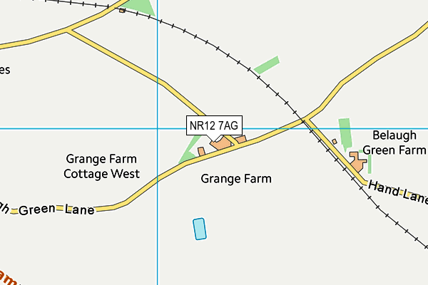 NR12 7AG map - OS VectorMap District (Ordnance Survey)