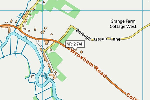 NR12 7AH map - OS VectorMap District (Ordnance Survey)