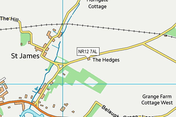 NR12 7AL map - OS VectorMap District (Ordnance Survey)