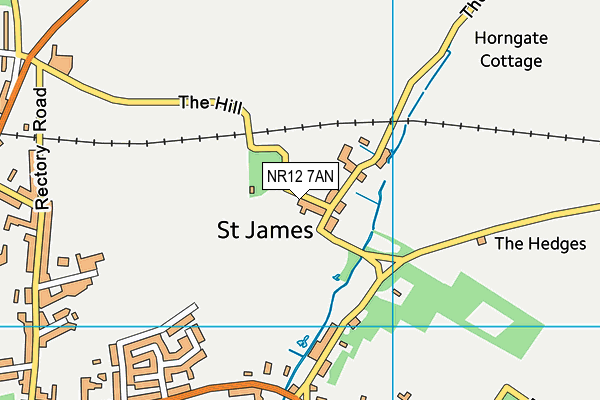 NR12 7AN map - OS VectorMap District (Ordnance Survey)