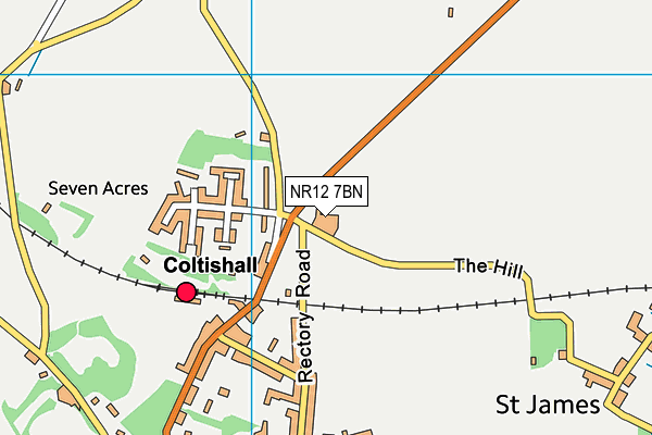 NR12 7BN map - OS VectorMap District (Ordnance Survey)