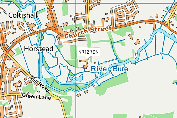 NR12 7DN map - OS VectorMap District (Ordnance Survey)