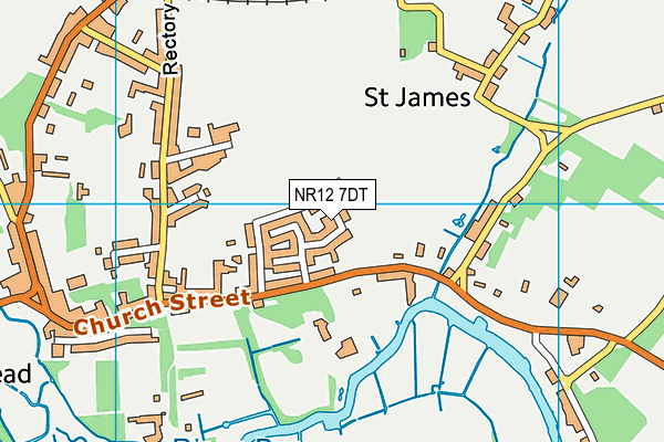 NR12 7DT map - OS VectorMap District (Ordnance Survey)