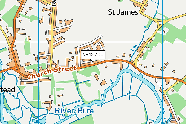 NR12 7DU map - OS VectorMap District (Ordnance Survey)