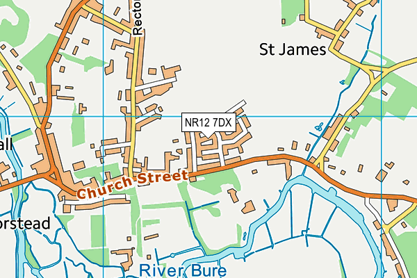 NR12 7DX map - OS VectorMap District (Ordnance Survey)
