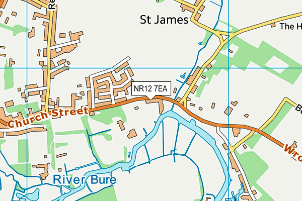 NR12 7EA map - OS VectorMap District (Ordnance Survey)