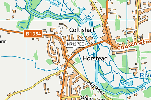 NR12 7EE map - OS VectorMap District (Ordnance Survey)