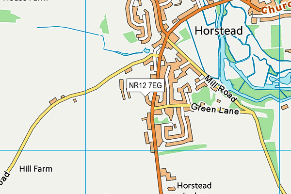 NR12 7EG map - OS VectorMap District (Ordnance Survey)