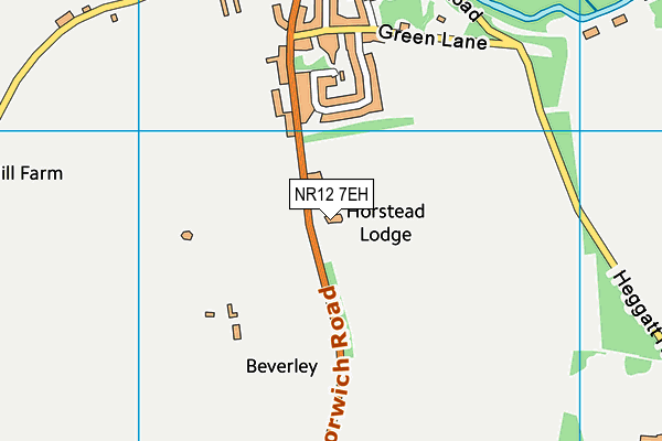 NR12 7EH map - OS VectorMap District (Ordnance Survey)