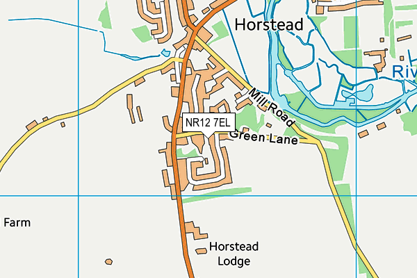 NR12 7EL map - OS VectorMap District (Ordnance Survey)