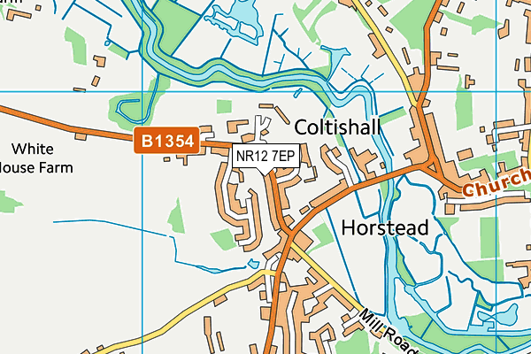 NR12 7EP map - OS VectorMap District (Ordnance Survey)