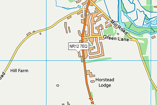 NR12 7EQ map - OS VectorMap District (Ordnance Survey)