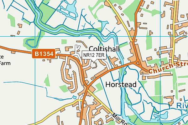 NR12 7ER map - OS VectorMap District (Ordnance Survey)